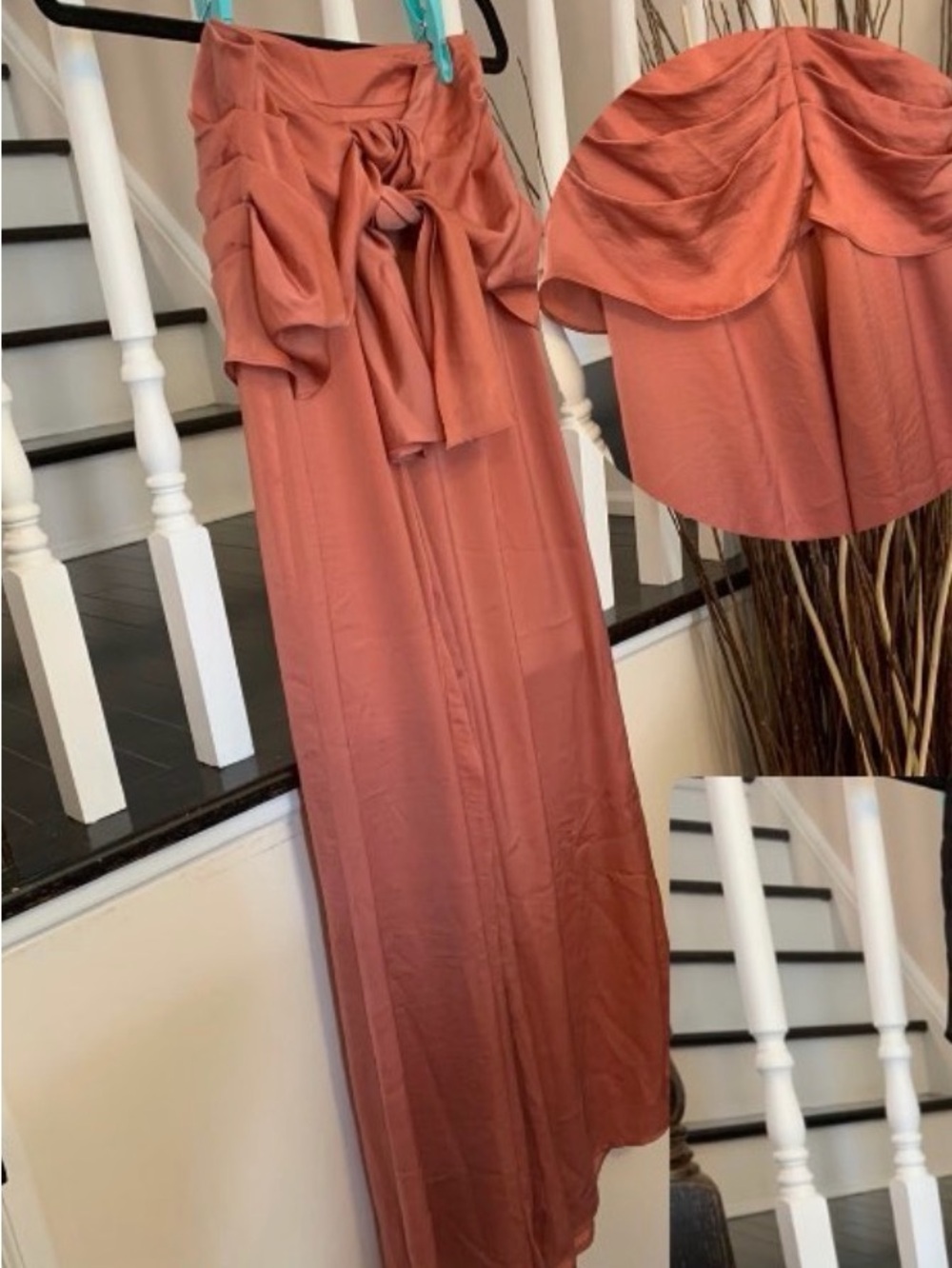 DO+BE Rust Wide Leg Pant with Front Tie